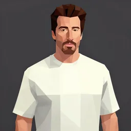 low poly john travolta