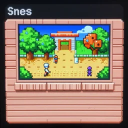 screenshot of the 2 d rpg, snes