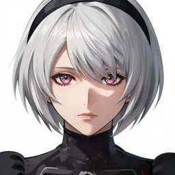 Nier Automata A2 fanart, semi-realistic anime illustration, symmetrical face, beautiful eyes, fanart, trending on Pixiv, Akihiko Yoshida, cinematic, 4K anime, cel shaded, cinematic, 4K