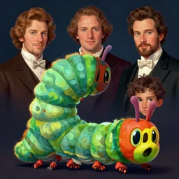 formal portrait of the very hungry caterpillar. digital art by eugene de blaas, ross tran, and nasreddine dinet, vibrant color scheme, intricately detailed, in the style of romanticism. artstation, greg rutkowski