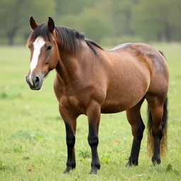 horse hybrid with hints of a rhino