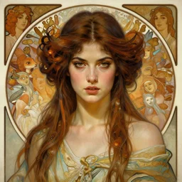 a portrait of a beautiful fierce female nymph, detailed, centered, digital painting, artstation, concept art, donato giancola, Dante Gabriel Rossetti, alphonse mucha, Joseph Christian Leyendecker, WLOP, Boris Vallejo, Annie Leibovitz and Steve McCurry, David Lazar, Jimmy Nelsson, Breathtaking, 8k resolution, extremely detailed, beautiful, establishing shot, artistic, hyperrealistic, beautiful face, octane render