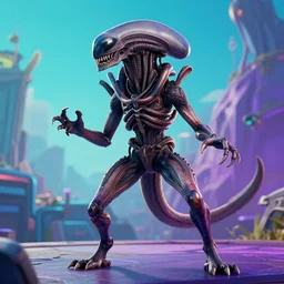 Xenomorph playing at the Fortnite world championship