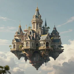 a beautiful photography of a floating city in the sky, victorian architecture, 8k textures, highly realistic, Canon eos M50, 200 mm, trending on Artstation