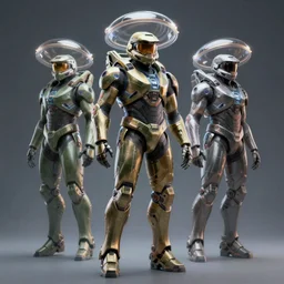 concept art for flying halo suit in the upcoming halo game, highly detailed - n 4