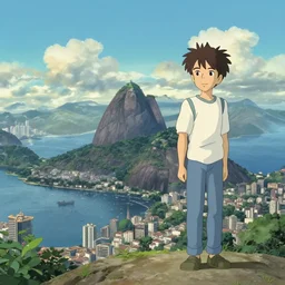 Rio de Janeiro, by Dice Tsutsumi, Makoto Shinkai, Studio Ghibli