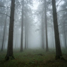 A never ending foggy forest