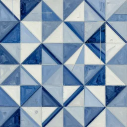 geometric abstract wallpaper collage, intricate oil painting by jackson pollock, trending on artstation, blue white palette
