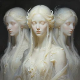stunning northern goddesses of ghost portrait, translucent, ivory, putrid, fantasy, intricate, elegant, highly detailed, digital painting, artstation, concept art, smooth, sharp focus, illustration, art by afshar petros and krenz cushart and artem demura and tony sandoval