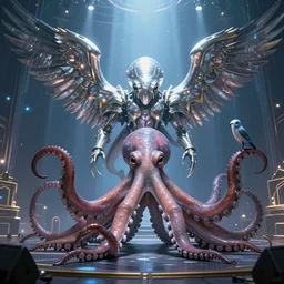by artgerm and agostino arrivabene, visually stunning, cinematic, ultra realistic, hyper realism, 1 2 k, epic, octane render, unreal engine, vfx, maya, acquisition octopus, light up the stage, silverwing squaldron, galedrifter, hightide hermit, merfolk falconer, silvergill adept