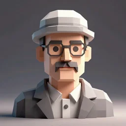 Walter White low poly render