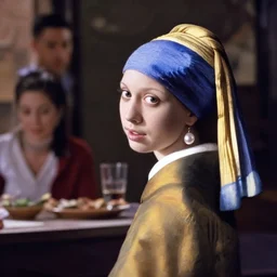 the cast of friends as the girl with the pearl earring