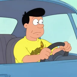 george jetson driving a car