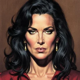 detailed image of YOUR mother by richard corben, rich deep colors. masterpiece . intricate artwork, very coherent symmetrical artwork, cinematic, hyper realism, high detail, octane render, unreal engine, 8k, Vibrant colors, Smooth gradients, High contrast, depth of field. by Katsuhiro Otomo, full body character drawing, inspired by Evangeleon, clean ink detailed line drawing, intricate detail, extremely detailed.