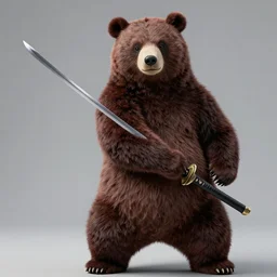 anthropomorphic samurai bear, holding samurai sword, dramatic pose, fursuit, cosplay, trending on instagram, photography, sigma 8 5 mm f / 1. 4
