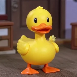 duck creature, toy commercial from the 90s, vhs footage, haunted