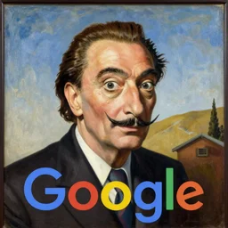 google by salvador dali, oil on canvas, surrealism, neoclassicism, renaissance, hyper realistic, cell shaded, 8 k