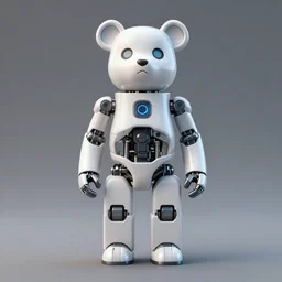 a centered uncut fullbody frontview portrait of a robotic bear headed biomechanical creature by clogtwo and subjekt zero feat paul lewin. intricate detailed sharp clean textured very ornated. indian style tapestry design. lowbrow color palette