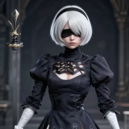 Walter white as 2B Nier Automata