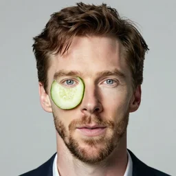 benedict cumberbatch face on a cucumber