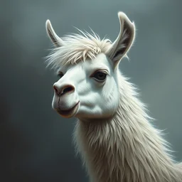 a portrait of a llama, matte painting trending on artstation hq, fantasy