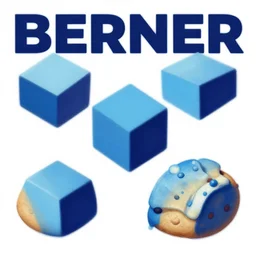 poster art for berner, cookies, miami, graffiti, : 5 geometric 3 d shapes, tones of blue and green, marbling, video games, marijuana, smoke : 5 by sachin teng, trending on artstation : 5