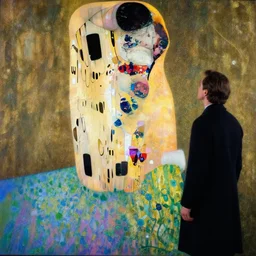 a masterpiece, film still by edward hopper, by Pontormo, by klimt, art noveau, highly detailed, strong lights, liminal, eerie, Bright pastel colors