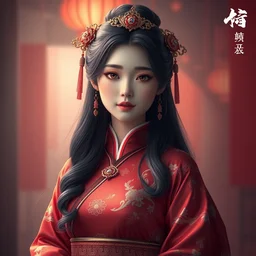 a beautiful, young, elegant girl in chinese hanbok, gorgeous atmosphere, full of details, matte painting, concept art, smooth, by ina wong and wlop ， trending on cgsociety and artstation ， 8 khdr ， light effect ，