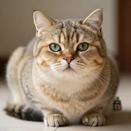 very fat and beautiful cat, photograph