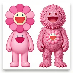 pink scream by takashi murakami and h.r. giger, intricately detailed artwork, full 8k high quality resolution, recently just found unknown masterpiece