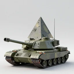 a military tank shaped like a pyramid - n 4
