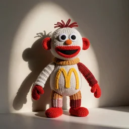 Ronald McDonald as a sock monkey