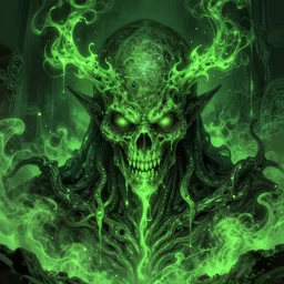 innsmouth conspiracy, green light dust, magnificent, close up, sharp focus, evil fluid, negative energy, horror, creepy, serious, giger style, highly detailed, illustration, by jordan grimmer greg rutkowski wlop maya takamura, intricate, trending artstation, pixiv, digital art