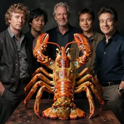 zoological portrait of an mister lobster by kuldar leement and ruan jia and brad rigney and micha karcz and brad rigney