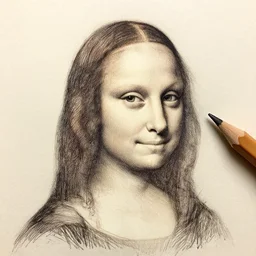pencil macro portrait of natalie portman, sketch on old paper, by leonardo davinci in 1 5 0 0