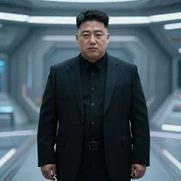 kim jong un as neo in the matrix movie, still image, sci - fi environment