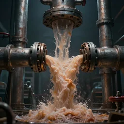 hyperrealistic dslr film still of multiphase flow out of pipe, stunning 8 k octane comprehensive 3 d render, inspired by istvan sandorfi & greg rutkowski & unreal engine, perfect symmetry, dim volumetric cinematic lighting, extremely hyper - detailed, incredibly real lifelike attributes & flesh texture, intricate, masterpiece, artstation, stunning, 8 5 mm f 1. 4