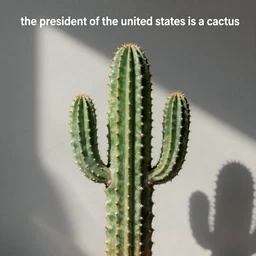 “ the president of the united states is a cactus ”