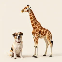 dog and giraffe fused together