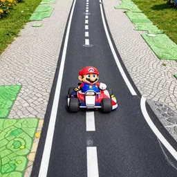 gratitude tesselated pavement highway mario kart level