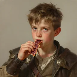 portrait of a 6 0 year old male fighter eating beef jerky, fantasy, intricate, elegant, highly detailed, digital painting, artstation, concept art, matte, sharp focus, illustration, art by aenaluck and roberto ferri and greg rutkowski, epic fantasy, digital painting