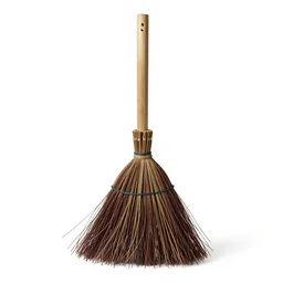 lacquered witch's broom, 8k product photo, isolated on a pure white background, centered, entire object in frame, sharp focus, soft studio lighting