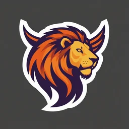A Phoenix-lion logo Vector graphics