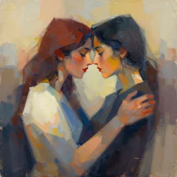 abstract digital painting about inconditionnal love by rhads, artstation