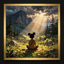 playing music by disney concept artists, blunt borders, rule of thirds