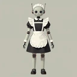 ( ( ( ( ( 1 9 5 0 s retro future robot android maid. muted colors. ) ) ) ) ) by jean - baptiste monge!!!!!!!!!!!!!!!!!!!!!!!!!!!!!!