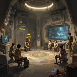 photo environement post futurist main room : 4, 4 k rtx hdr volume light concept studio matte painting environement digital illustration style art that looks like it is from borderlands and by feng zhu and loish and laurie greasley, victo ngai, andreas rocha, john harris by jesper ejsing, by rhads, makoto shinkai and lois van baar