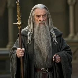 Film still of Danny DeVito as Gandalf in the movie Lord of the Rings