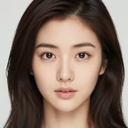 beautiful portrait karen fukuhara face straight on headshot even lighting