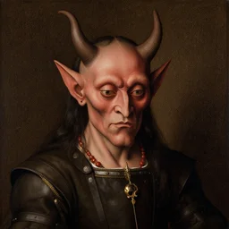 portrait of a demon by hieronymous bosch